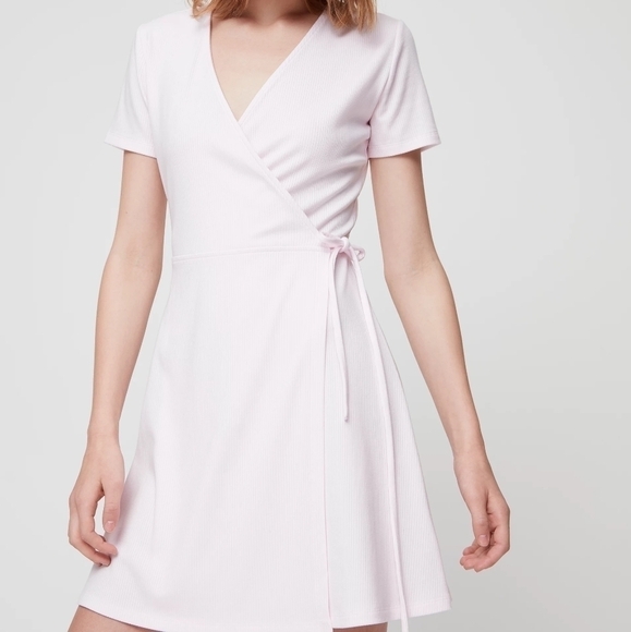 Sunday Best Pink Mini Wrap Dress - WITH TAGS - Picture 1 of 13